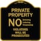 Signmission Designer Series-No Soliciting Loitering Trespassing. Violators Will Be Prosecu, 18" H, BG-1818-9946 A-DES-BG-1818-9946 - alternate 1